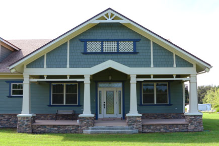 Custom Bungalow Home Front Porch Florida Architect